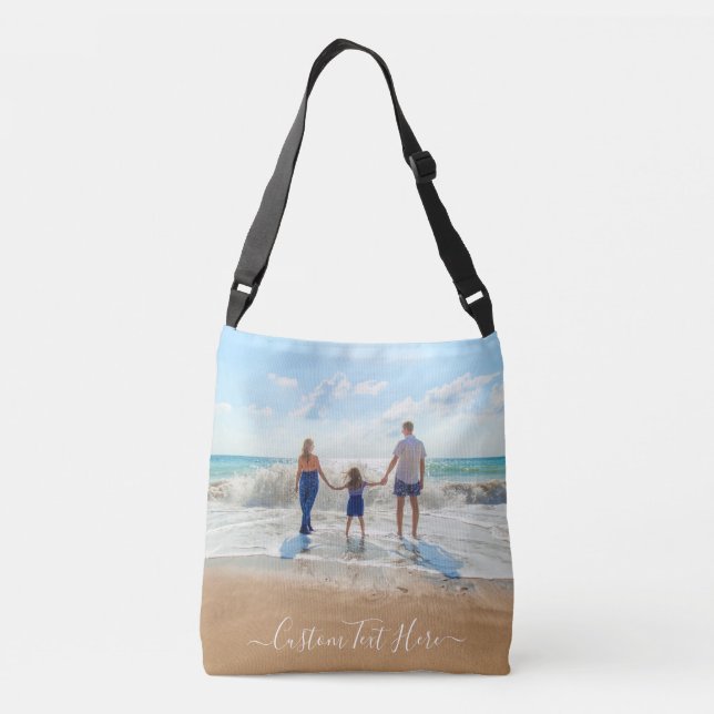 Sac croisé photo et texte personnalisé - Votre con (Dos)