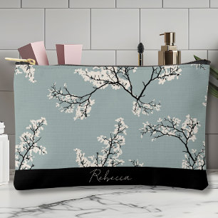 Sac d'accessoires de maquillage floral