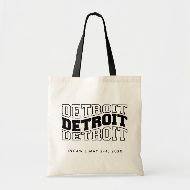 Sac d'accueil de l'événement de Detroit Sac fourre (Devant)