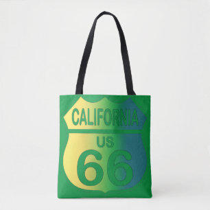 Sac d'achat California Route 66. Sac d'alimentatio