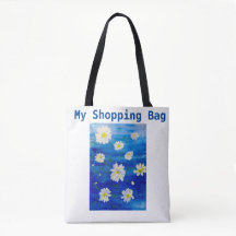 Sac d'achat réutilisable conçu pour la peinture de
