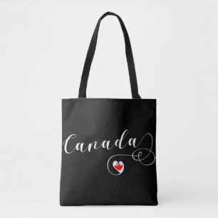 Sac d'alimentation de Heart Canada, drapeau canadi