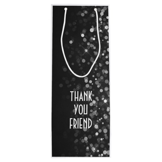 Sac d'Anniversaire Personnalisé - Vin, Glossy (Dos)