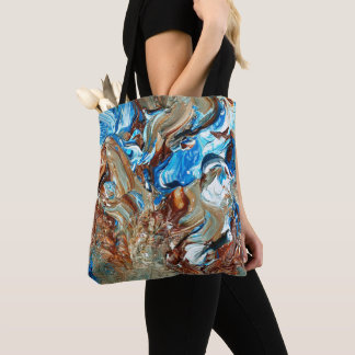 Sac d'art funky Brown et bleu