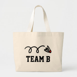 Sac de badminton avec le nom fait sur commande
