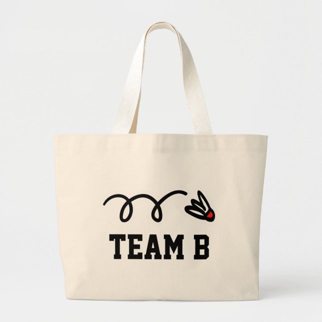Sac de badminton avec nom d'équipe personnalisé (Devant)