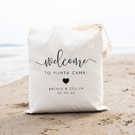 Sac de bienvenue de mariage de destination | Coeur