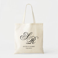 Sac de bienvenue de mariage personnalisé avec init
