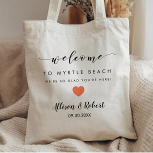 Sac de bienvenue de mariage pour destination hôtel