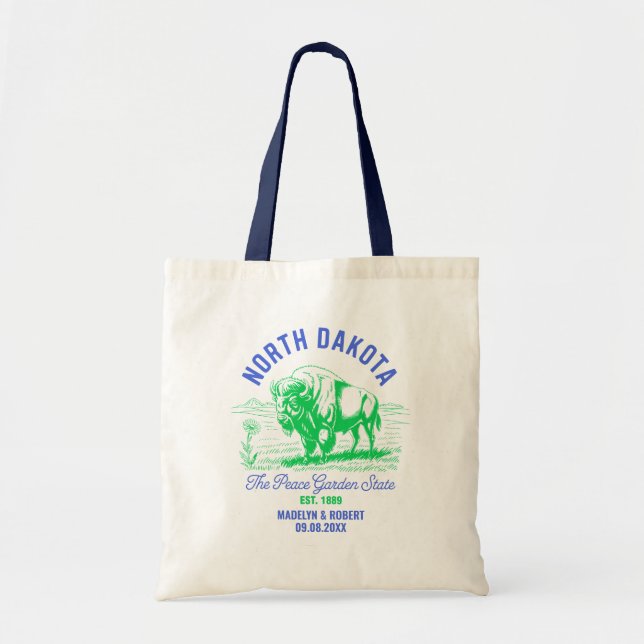 Sac de bienvenue du Mariage du Dakota du Nord, Sta (Devant)
