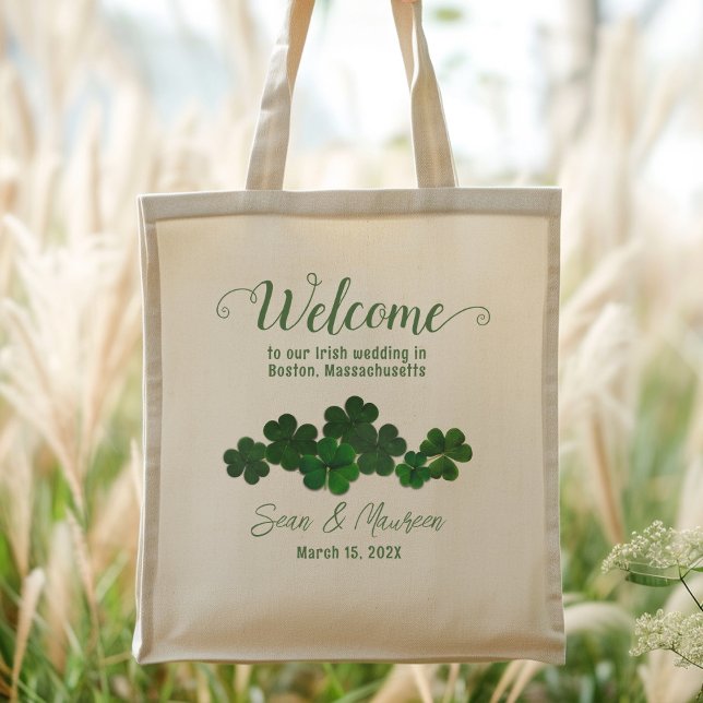 Sac de bienvenue personnalisé Mariage irlandais Cl (Créateur téléchargé)