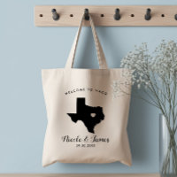 Sac de bienvenue pour mariage au Texas pour les in
