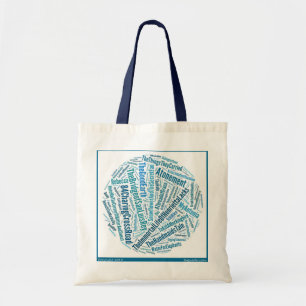 Sac de bookclub de fourre-tout de métier de fil d