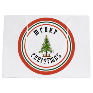 Sac de cadeau d'ARBRE de NOËL de JOYEUX NOËL