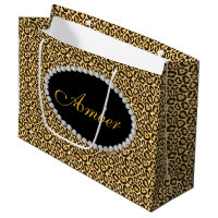 Sac de cadeau d'atterrisseur de monogramme de
