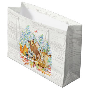 Sac de cadeau de baby shower d'animaux de région