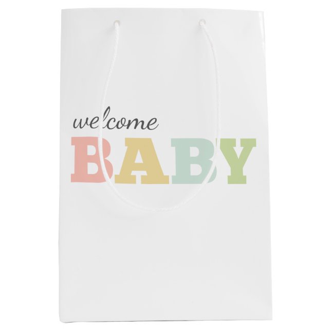Sac de cadeau de bébé, neutre de genre, milieu (Devant)