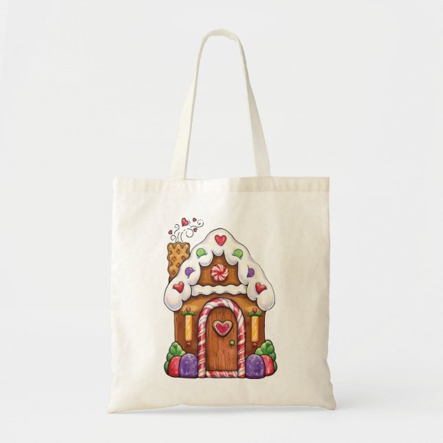 Sac de cadeau de Chambre de pain d'épice (Devant)