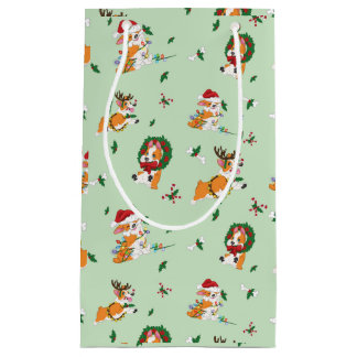 Sac de cadeau de Corgis de Noël