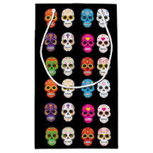 Sac de cadeau de crâne de sucre