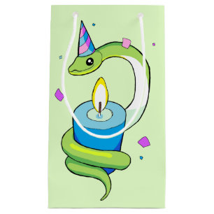 Sac de cadeau de dessin de serpent de Parti Vert