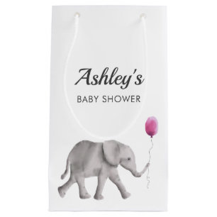 Sac de cadeau de faveur de baby shower d'éléphan