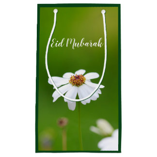 Sac de cadeau de fleur de marguerite blanche d'Eid