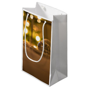 Sac de cadeau de lueur de lumières de Noël