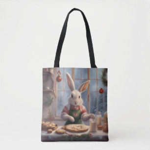 Sac de cadeau de Noël Bunny Bakes Christmas Cookie