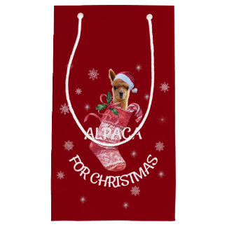 Sac de cadeau de Noël d'alpaga