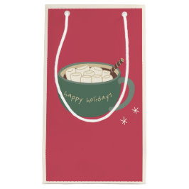 Sac de cadeau de Noël de guimauve et de chocolat