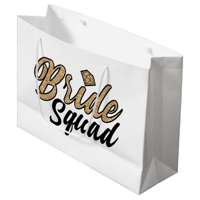 Sac de cadeau de peloton de jeune mariée grand (Devant Angle)