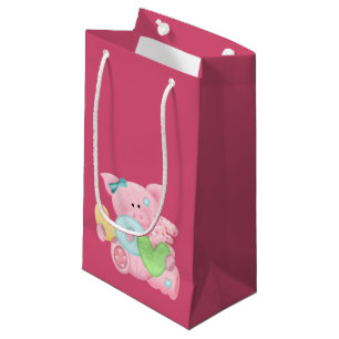 Sac de cadeau de porc d'amour
