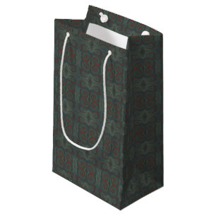 sac de cadeau de remous de peinture de rouge bleu