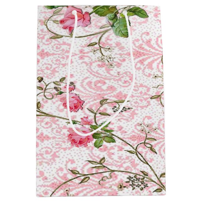 Sac de cadeau de rose de rose (Devant)