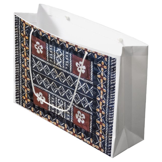 Sac de cadeau d'impression de tissu de Tapa des (Devant Angle)