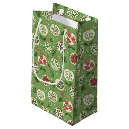 Sac de cadeau d'ornement de Noël dessiné à la main