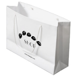 Sac de cadeau grand format avec texte personnalisé