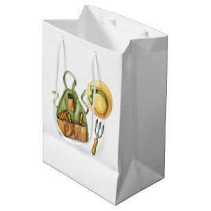 Sac de cadeau moyen jardinage heureux