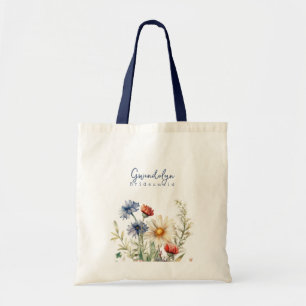Sac de cadeau personnalisé Fleurs sauvages Demoise
