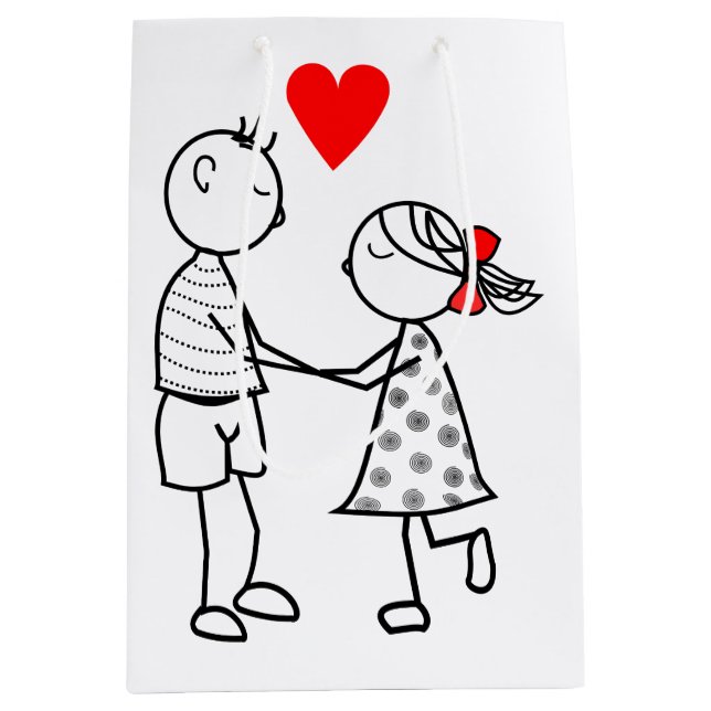 Sac de Cadeau pour Couple Amoureux (Devant)