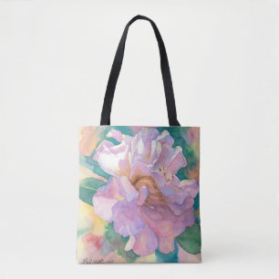 Sac de Camelia fourre-tout d'une aquarelle par