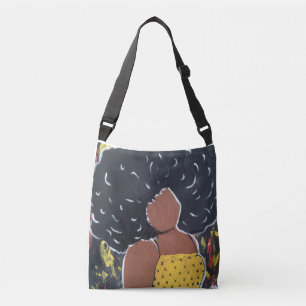 Sac de carrosserie à gros cheveux de la Dame afric