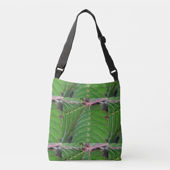 Sac de carrosserie avec feuille verte élégante (Devant)