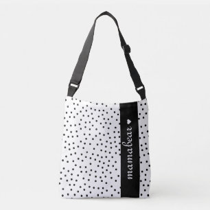 Sac de carrosserie croisé points noirs et blancs