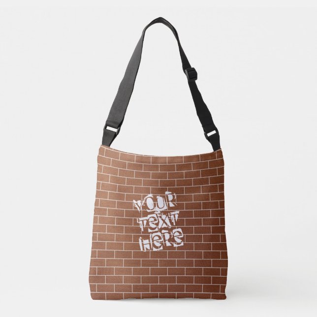 Sac de carrosserie de mur de brique Brown - Texte  (Devant)