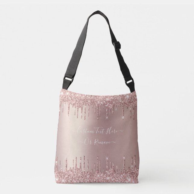 Sac de carrosserie rose Parties scintillant or ave (Devant)