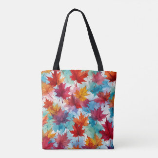 Sac de conception d'aquarelle feuille d'érable