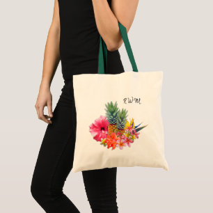 Sac de conception monogramme Hawaiian Flowers Anan