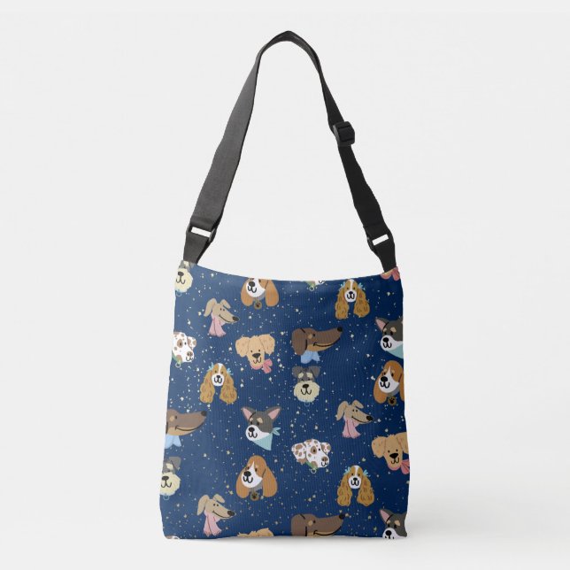 SAC DE CORBEILLE AMOUREUX DES CHIENS (Devant)